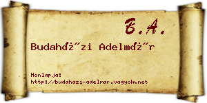 Budaházi Adelmár névjegykártya